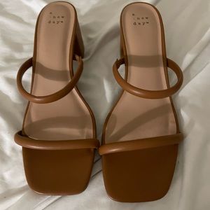 short strappy heels